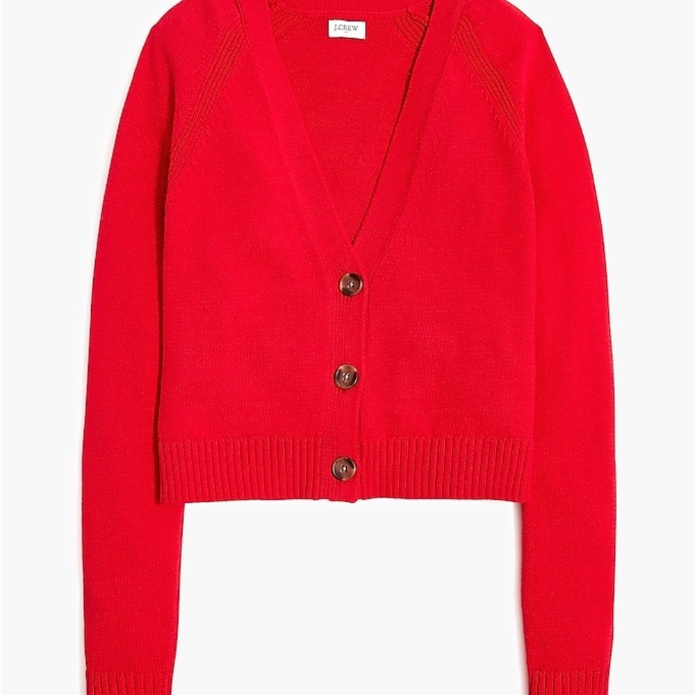 J. Crew Cotton-blend V-neck cardigan sweater